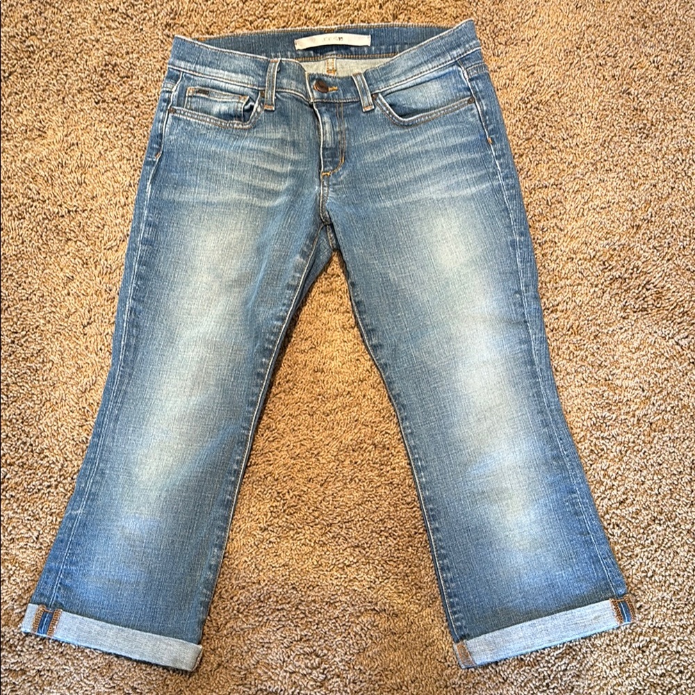 Joe’s Jeans Cropped & Hemmed Blue Jeans